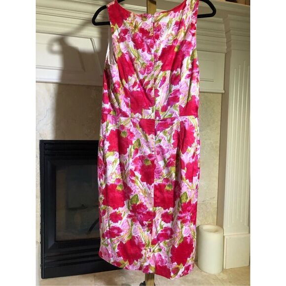 INC International Concepts Women’s Pink Floral Design Elegant Tank Dress Size 8 - Picture 2 of 6